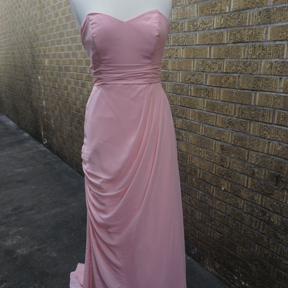 Size 8 pink strapless alfred angelo